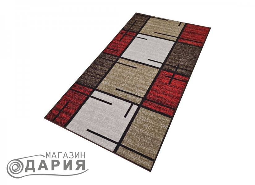 Мокетен килим ERIKA 8010 beige/red P